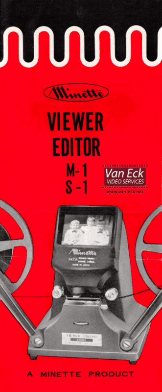 Minette M-1 S-1 Viewer Editor User manual, Languages: German English French  – Van Eck Video Services