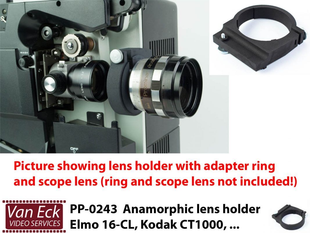 Lens holder Elmo 16-CL, … – Scope / Anamorphic lenses (PP-0243) – Van Eck  Video Services