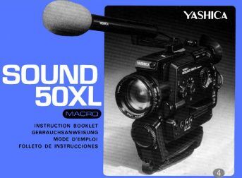 Yashica Sound 50XL macro User manual, Languages: German English French  Spanish